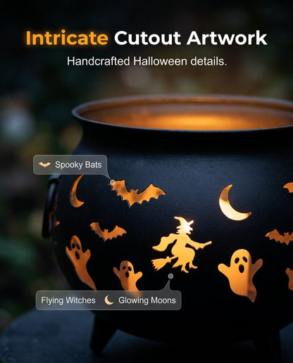 🎃🧙‍♀️Halloween Witch Cauldron Projection Garden Light – 🔥 Buy 2 Free Shipping