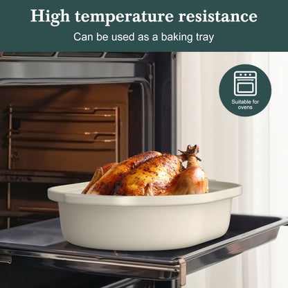 4.5 Quart 8-in-1 Clay Pot Multi-Cooker Slow Cooker with Removable Pot & Serving Spatula - Programmable Multi-Function Cooker Suitable for Braise, Sear\u002FSaute, Rice, Pasta, Oats - Clay Pot Technology, Plug, Compact for Small Kitchens