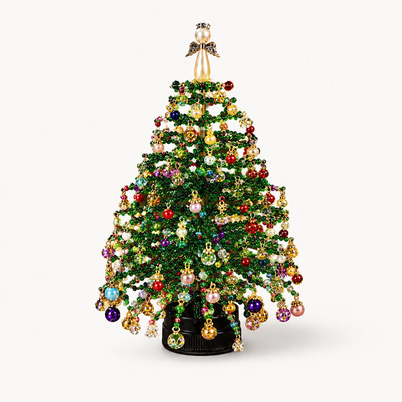 DIY Beaded Christmas Tree Craft Kit – Mini Tabletop Decoration | Festive Holiday Home Decor