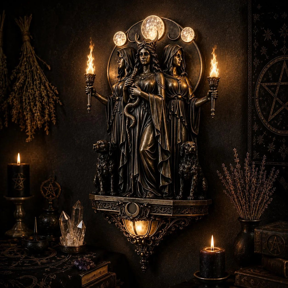 Mystic Mythos LED Wall Sconce | Gothic Ambient Torch Light