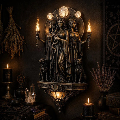 Mystic Mythos LED Wall Sconce | Gothic Ambient Torch Light