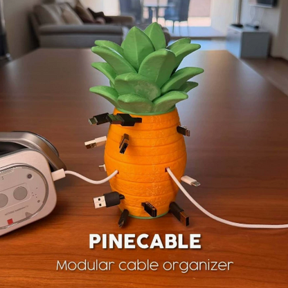 Pineapple Cable Keeper™ – Modular Desk Cord Organizer