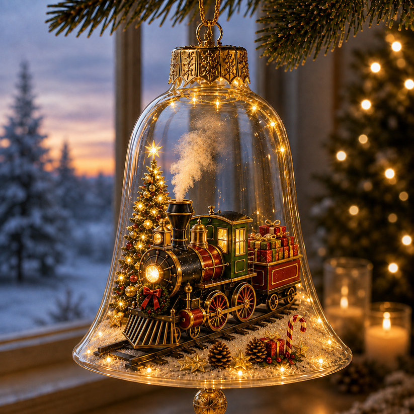 🔥Limited time 49% OFF -✨🎄 Glowing Christmas Story Ornament – Light-Up Mini Holiday Scene