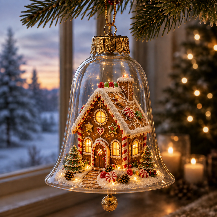 🔥Limited time 49% OFF -✨🎄 Glowing Christmas Story Ornament – Light-Up Mini Holiday Scene