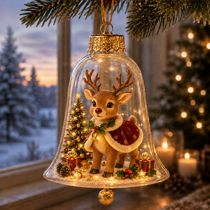 🔥Limited time 49% OFF -✨🎄 Glowing Christmas Story Ornament – Light-Up Mini Holiday Scene