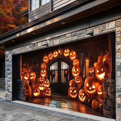 Halloween Garage Door Banner Decoration The Haunted Pumpkin House