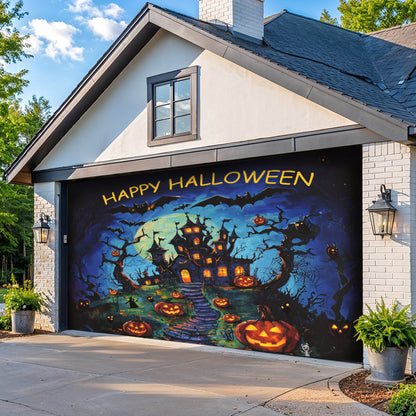 Happy Halloween Garage Door Banner Decoration