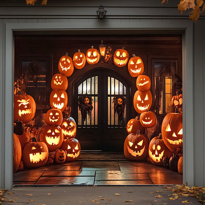 Halloween Garage Door Banner Decoration The Haunted Pumpkin House