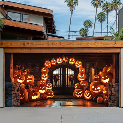 Halloween Garage Door Banner Decoration The Haunted Pumpkin House