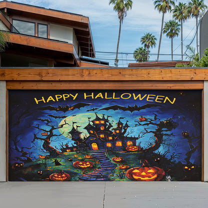 Happy Halloween Garage Door Banner Decoration