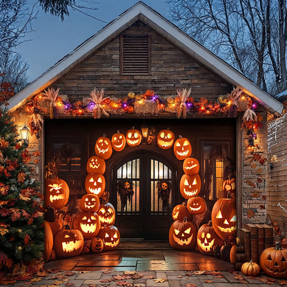 Halloween Garage Door Banner Decoration The Haunted Pumpkin House