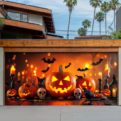Halloween Garage Door Banner Decoration Bewitched Pumpkin Night