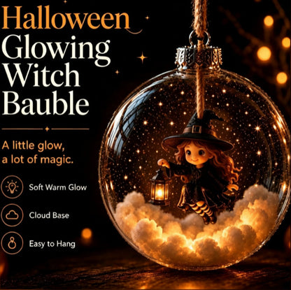 🎃 Limited Halloween Collection-Glowing Halloween Ornament Collection – Cat, Witch, Pumpkin & Ghost Baubles