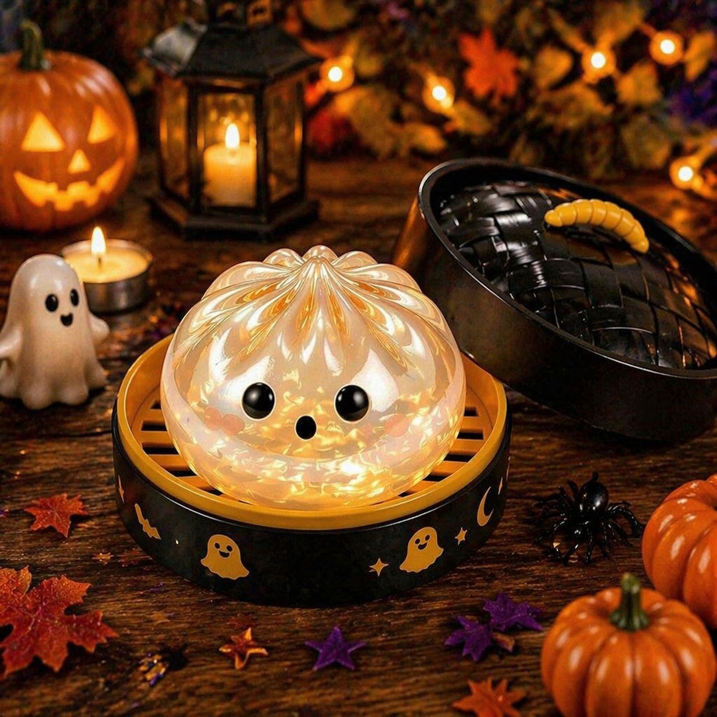 Halloween Ghost Squishy Stress Relief Toy – Soft Squeeze Sensory Mochi Toy