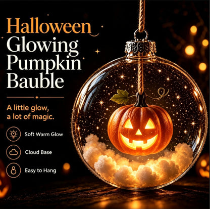 🎃 Limited Halloween Collection-Glowing Halloween Ornament Collection – Cat, Witch, Pumpkin & Ghost Baubles