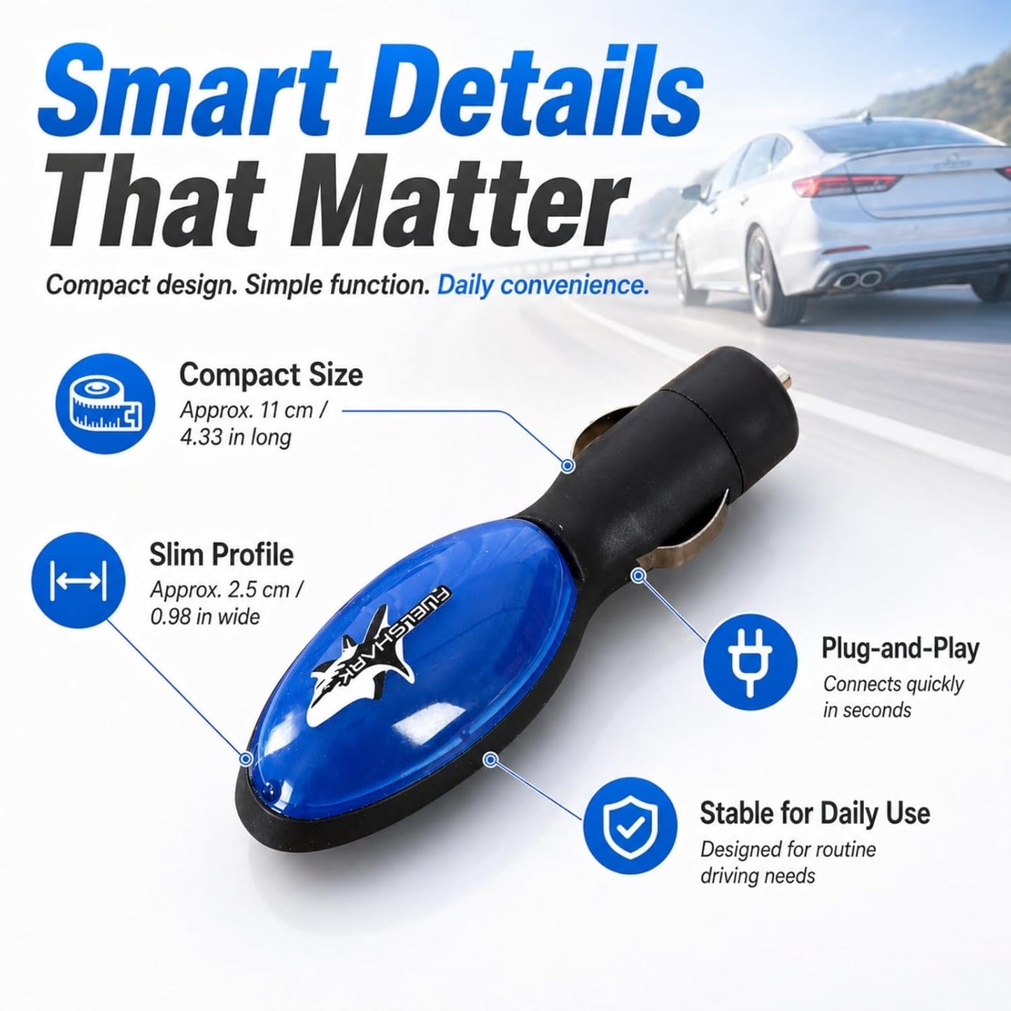 🚗 2026 New Upgrade FuelShark Device – Automotive Gas Saver for Cars & Trucks, Spill Saver