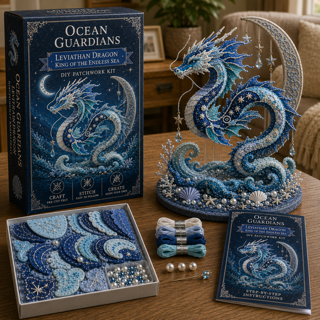 🔥LAST 4 HOURS，BUY 2 GET 1 FREE — Each discount is $8.5🎁 Ocean Guardians DIY Patchwork Kit Collection🌊