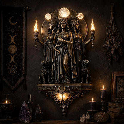 Mystic Mythos LED Wall Sconce | Gothic Ambient Torch Light