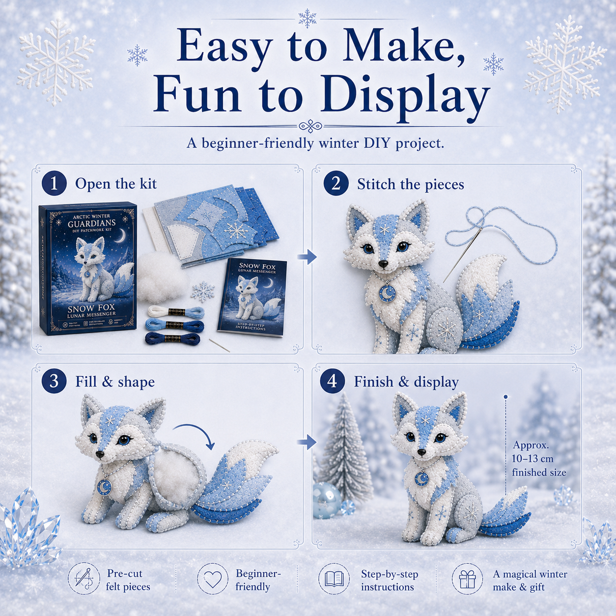 Arctic Winter Guardians DIY Patchwork Kit –🔥Last 4 hours 🔥Buy 2, Get 1 FREE
