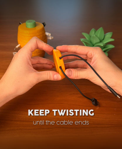 Pineapple Cable Keeper™ – Modular Desk Cord Organizer