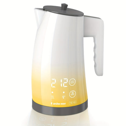 1200W Electric Kettle with 5 Temperature Settings & Keep Warm, BPA-Free Quick Boiling Teapot, & Cool-Touch Lid, 360° Base, Overheat Suitable for Home, Office, for Home and for Use in North America ( Plug)