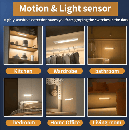 Punch-free Smart Sensor Magnetic Rechargeable LED Lights