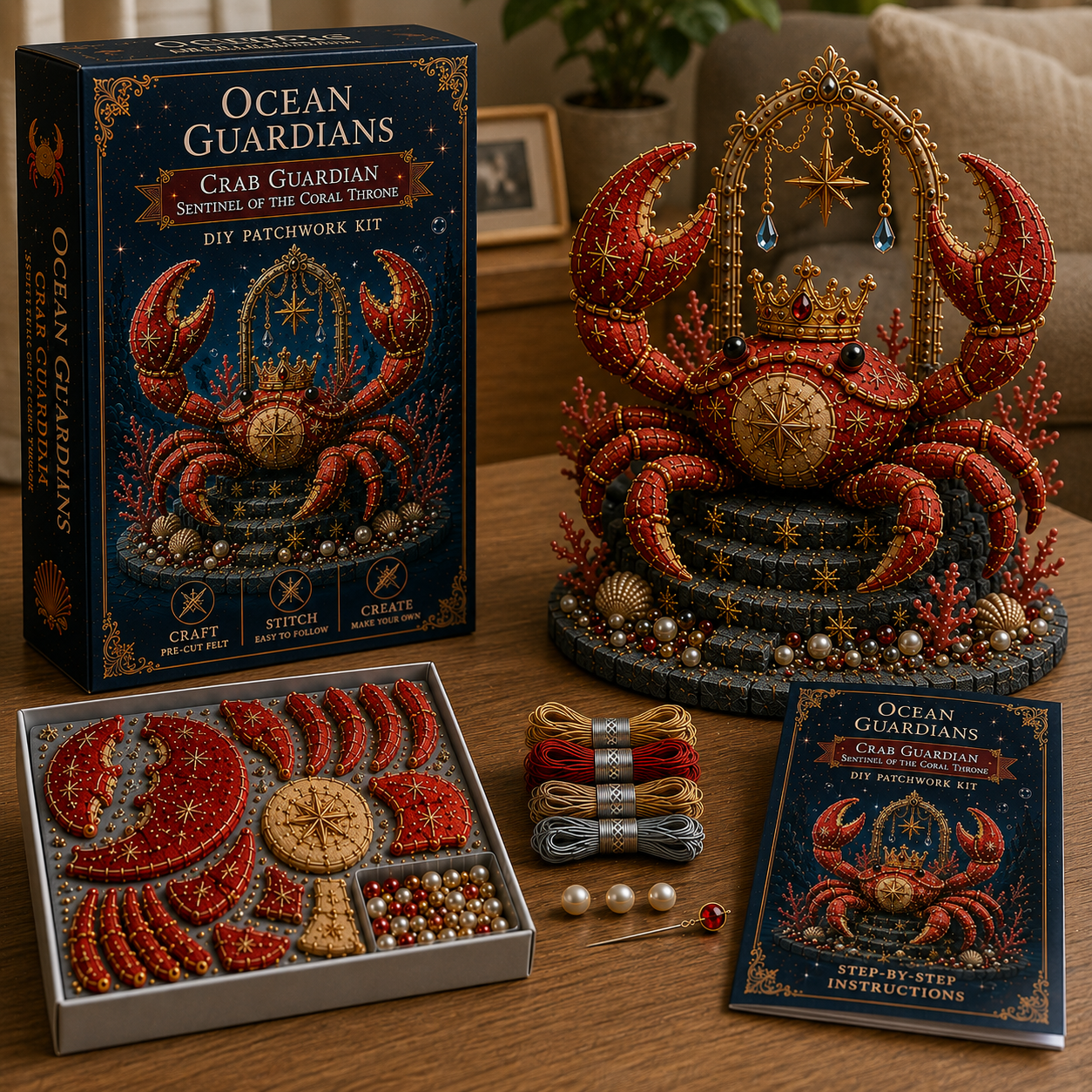 🔥LAST 4 HOURS，BUY 2 GET 1 FREE — Each discount is $8.5🎁 Ocean Guardians DIY Patchwork Kit Collection🌊