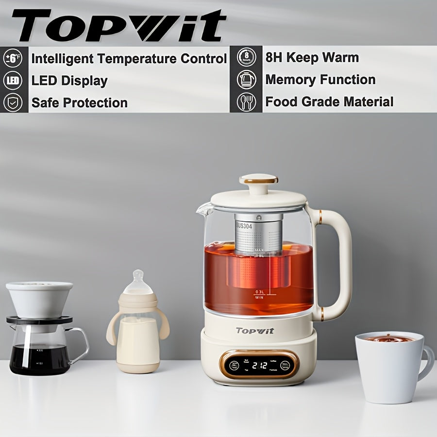 Multifunctional Electric Kettle, 11 Temperature Control And 4 Presets Glass Kettle with Removable Infuser, 27.05oz Electric Kettle for Coffee, Formula, Tea Maker with 8H Keep Warm, Boil-Dry Protection
