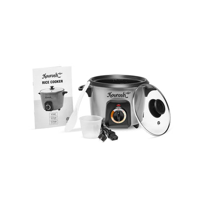 YEDI KOUROSH Automatic Persian Rice Cooker - Tahdig Rice Maker Perfect Rice Crust (4 CUP)