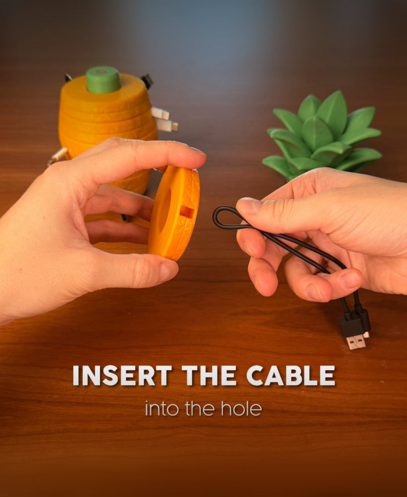 Pineapple Cable Keeper™ – Modular Desk Cord Organizer