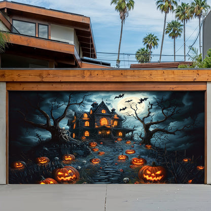 Halloween Garage Door Banner Decoration A deadly Night