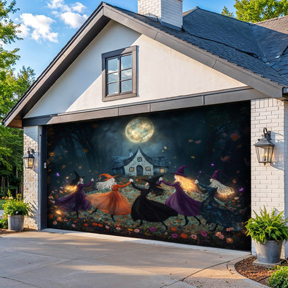 Witch Garage Door Banner Decoration Beautiful Witchy Woman