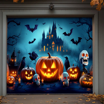 Halloween Garage Door Banner Decoration Happy Halloween
