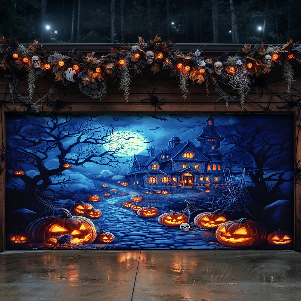 Halloween Garage Door Banner Decoration Happy Halloween