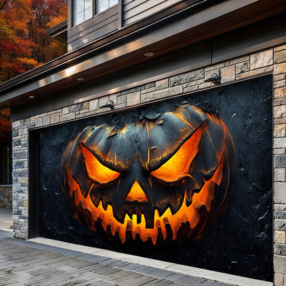 Halloween Garage Door Banner Decoration Pumpkin Of Darkness