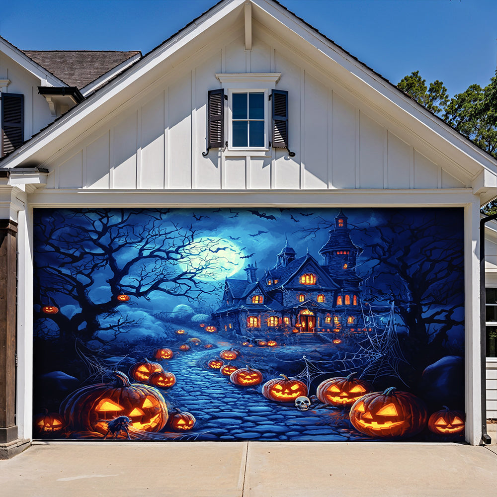 Halloween Garage Door Banner Decoration Happy Halloween