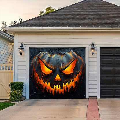 Halloween Garage Door Banner Decoration Pumpkin Of Darkness