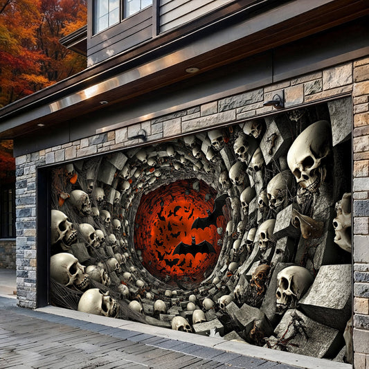 Halloween Garage Door Banner Decoration Tunnel of the Dead