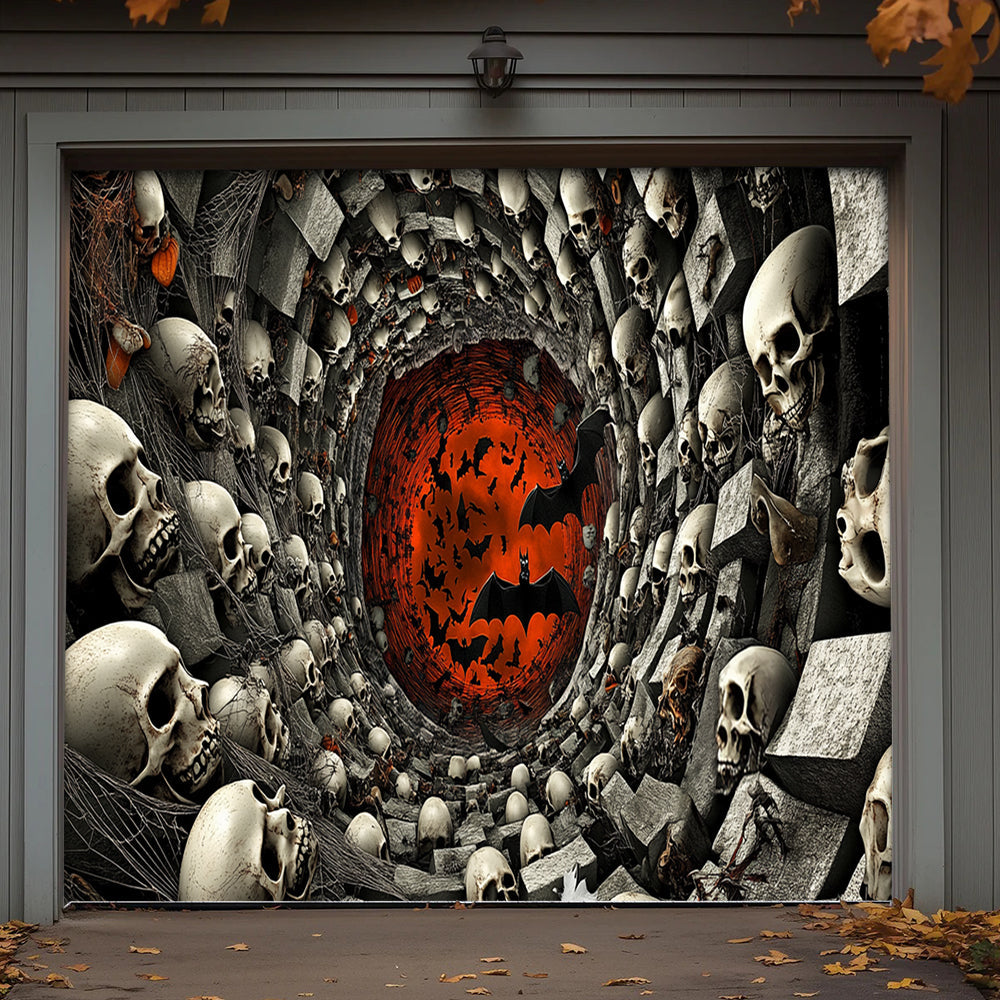 Halloween Garage Door Banner Decoration Tunnel of the Dead
