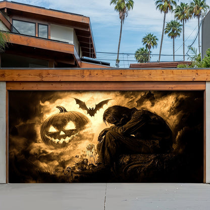 Halloween Garage Door Banner Decoration Pumpkin Nightmare Halloween