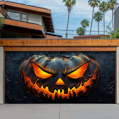 Halloween Garage Door Banner Decoration Pumpkin Of Darkness