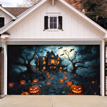 Halloween Garage Door Banner Decoration A deadly Night