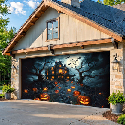 Halloween Garage Door Banner Decoration A deadly Night