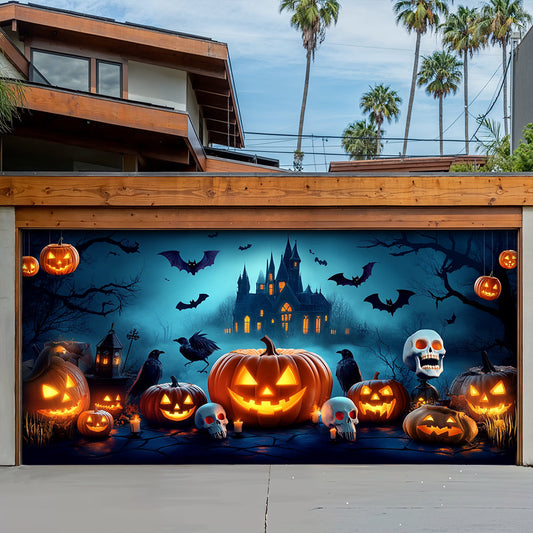 Halloween Garage Door Banner Decoration Happy Halloween