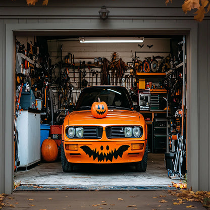 Halloween Garage Door Banner Decoration Trick Or Ride