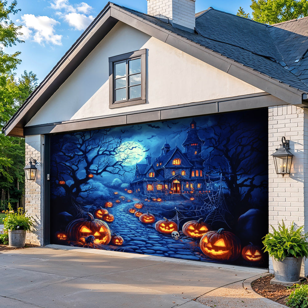 Halloween Garage Door Banner Decoration Happy Halloween
