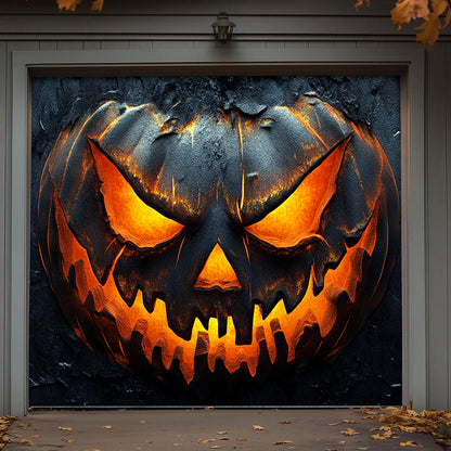 Halloween Garage Door Banner Decoration Pumpkin Of Darkness
