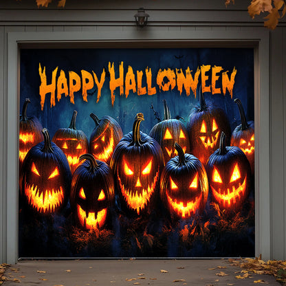 Halloween Garage Door Banner Decoration Nightmare Pumpkins Monster