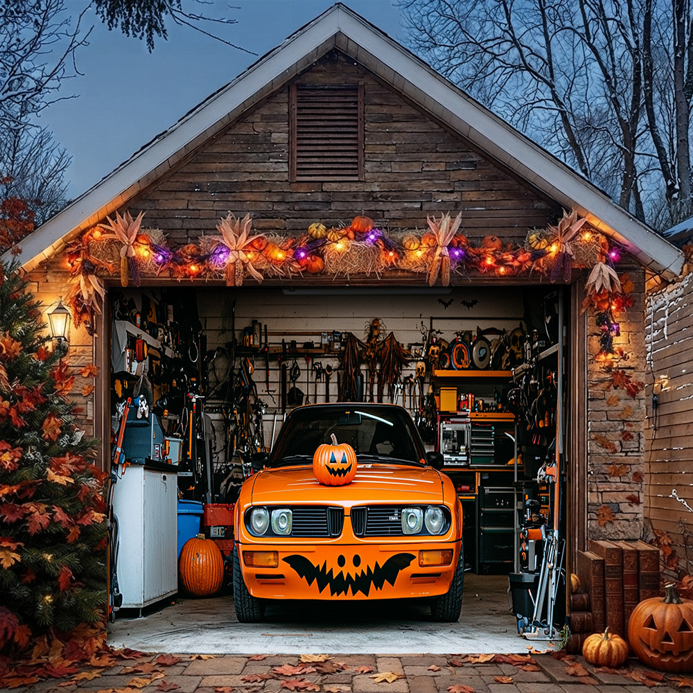 Halloween Garage Door Banner Decoration Trick Or Ride