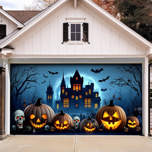 Halloween Garage Door Banner Decoration The Haunted Pumpkin House